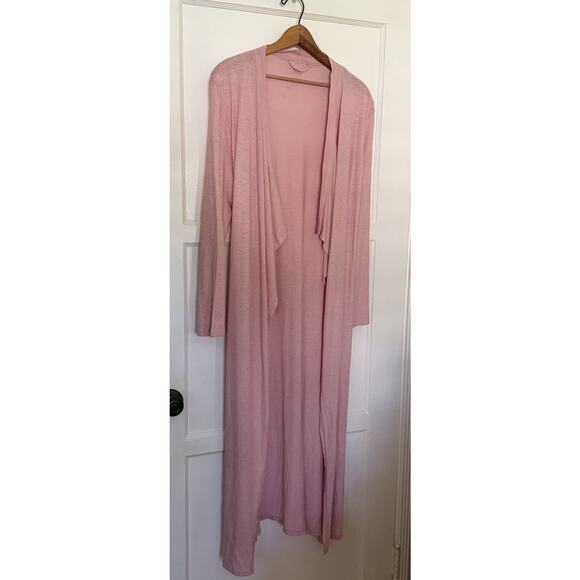 Eileen Fisher Sleepwear Garnet Hill Organic Pima Cotton Robe Nightgown Set READ - Picture 9 of 11